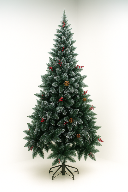 Елка Украинская с шишками и красными ягодами